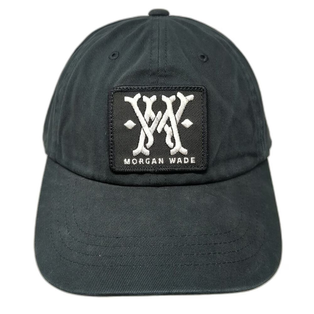 Yupoong Baseball Cap Black One Size Morgan Wade Logo Patch Slideback Cotton Hat
